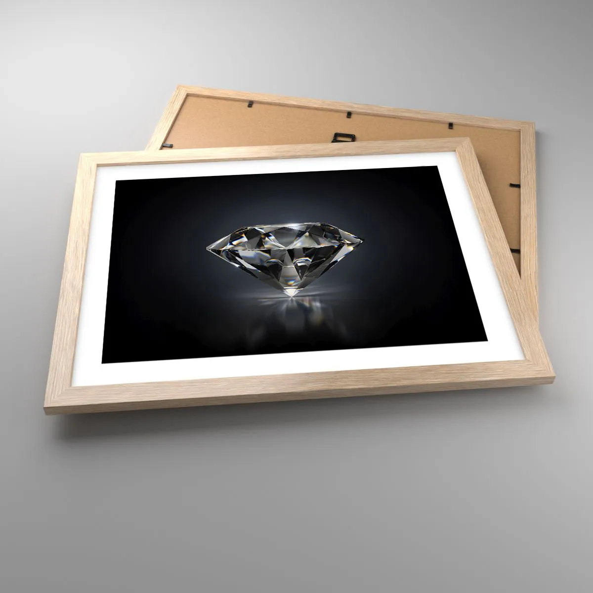 Plakát v rámu světlý dub - Best girls friend - 40x30 cm