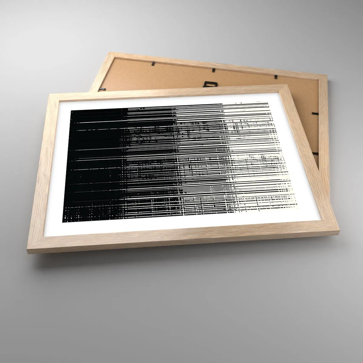 Plakat w ramie jasny dąb - Fale i drgania - 40x30 cm