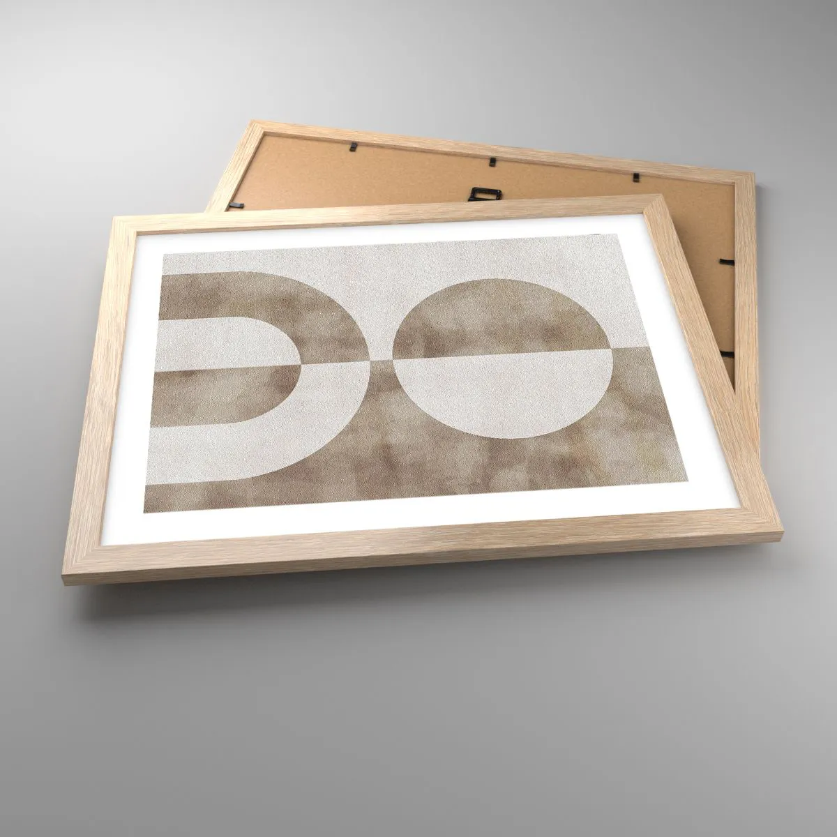 Affiche dans un chêne clair - Poster - Similitudes et différences - 40x30 cm