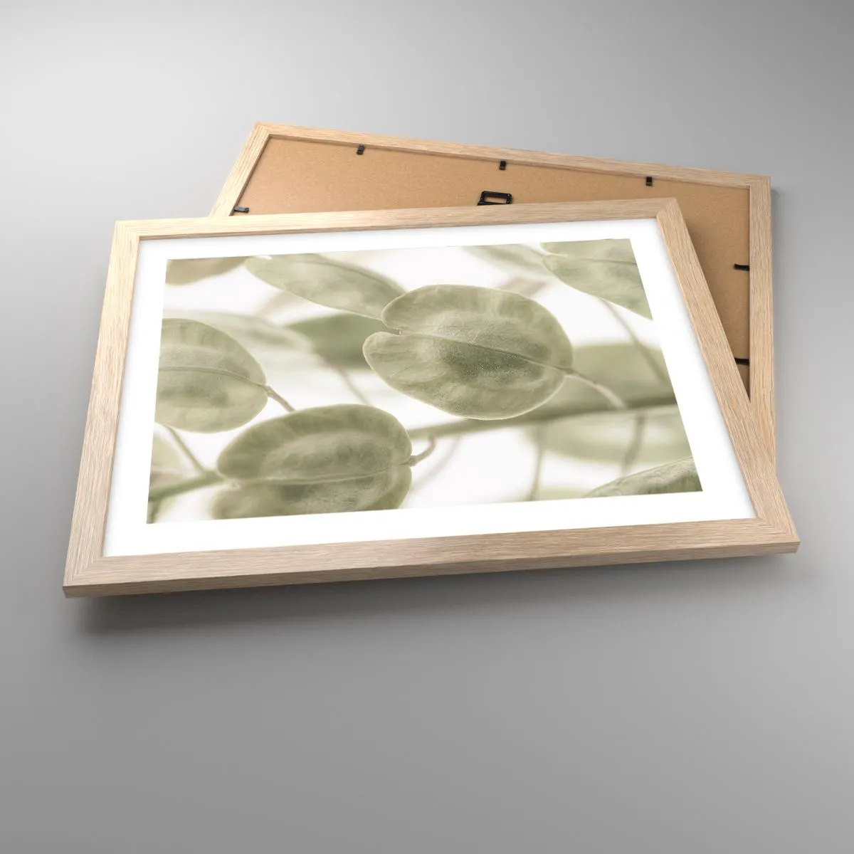 Plakát v rámu světlý dub - Na začátku bylo listí… - 40x30 cm