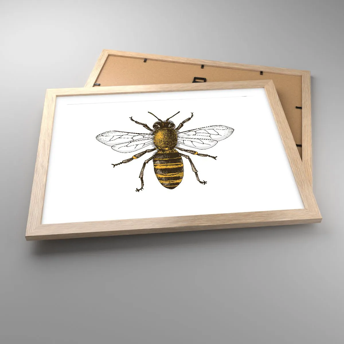 Poster în ramă de stejar deschis - Frumoasă și bună - 40x30 cm