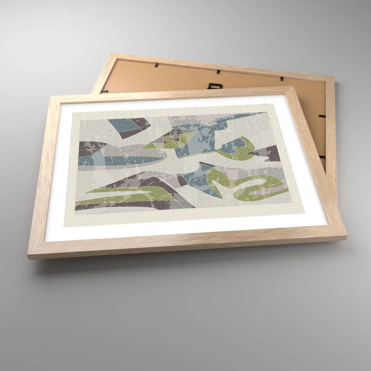 Poster in einem Rahmen aus heller Eiche - Komposition hinter dem Glas - 40x30 cm