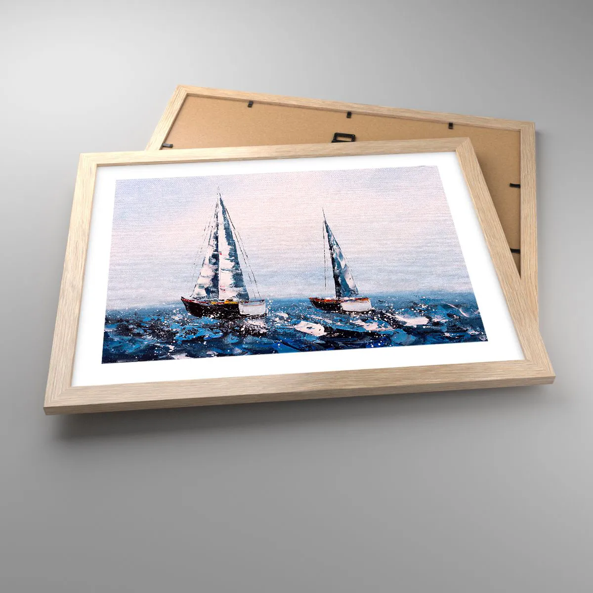 Affiche dans un chêne clair - Poster - Confrérie du vent - 40x30 cm