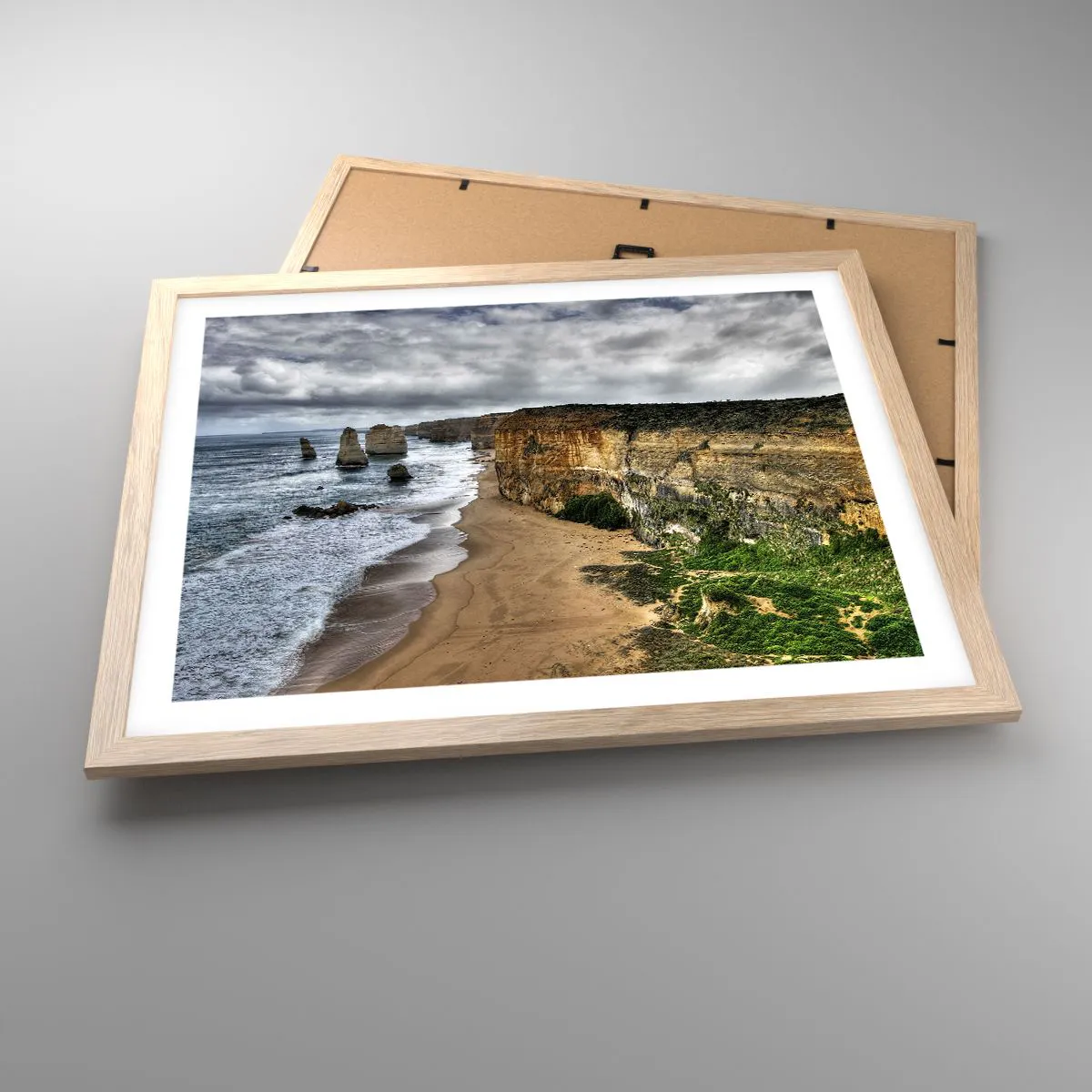 Póster en marco roble claro - Belleza en bruto - 50x40 cm