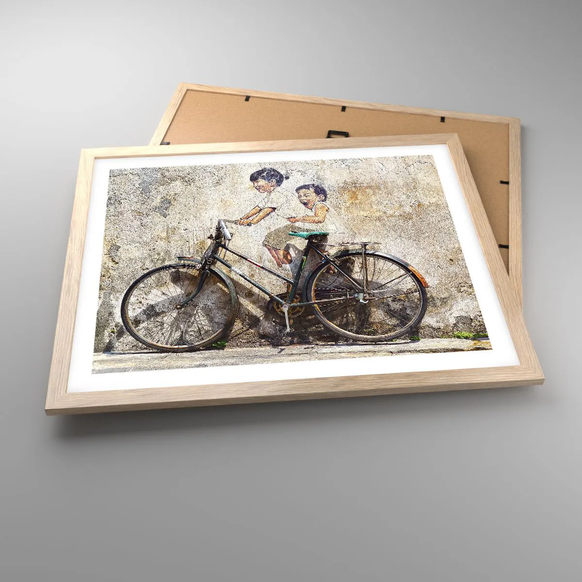 Poster in einem Rahmen aus heller Eiche - Richtig oder falsch? - 50x40 cm