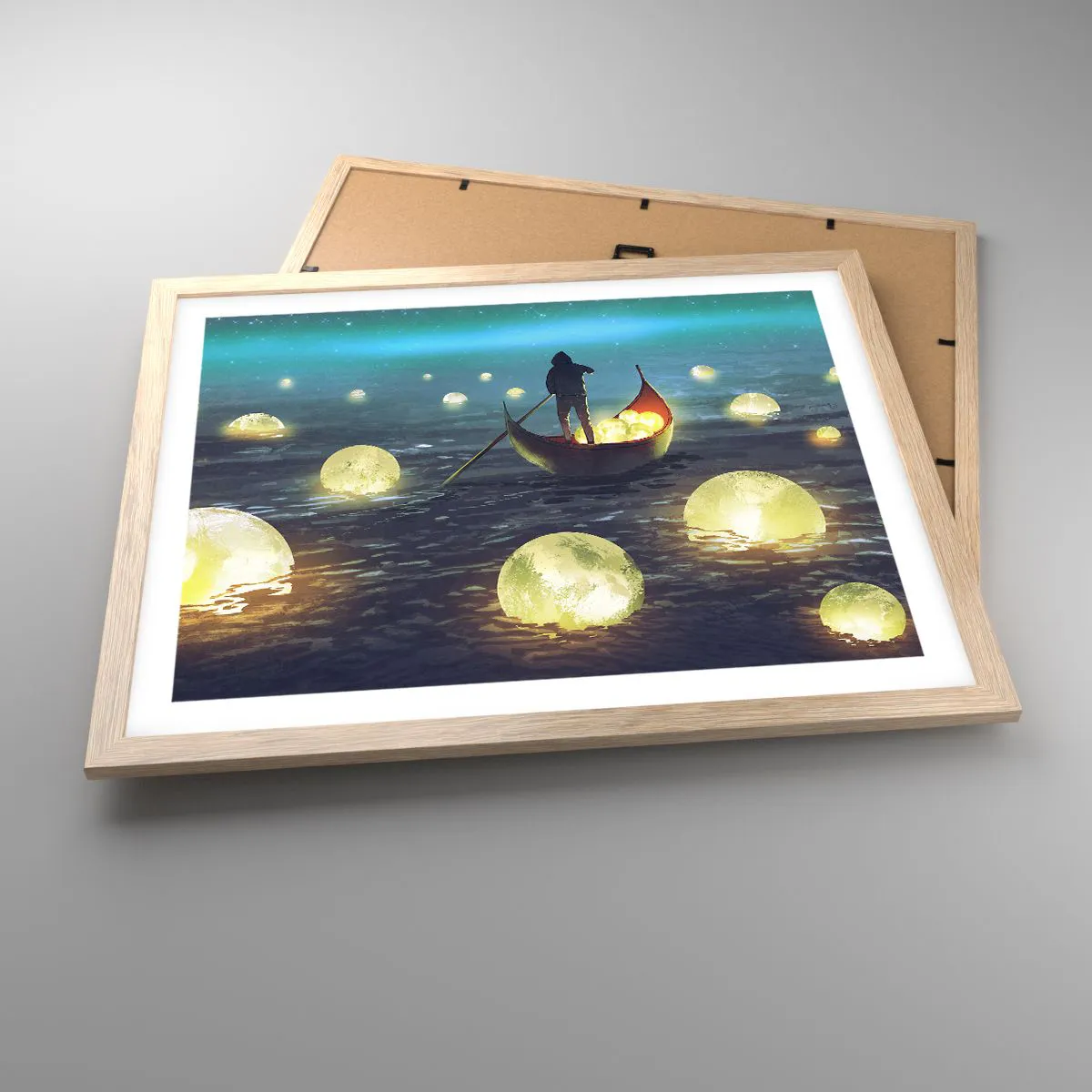 Pôster com moldura de carvalho claro - Coisas com as quais os filósofos nunca sonharam - 50x40 cm