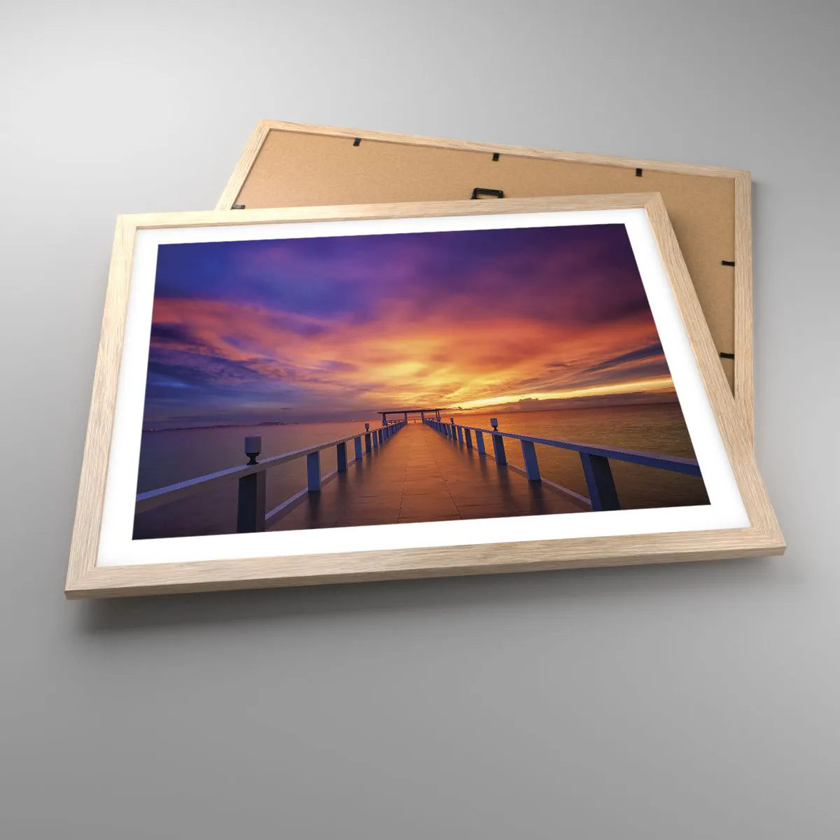 Een poster in een licht eiken lijst - Zonder einde - 50x40 cm