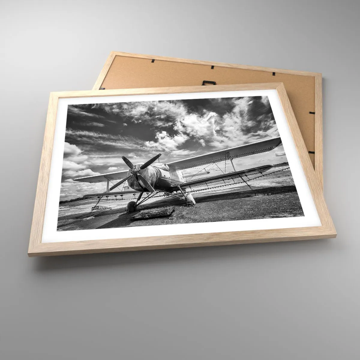 Poszter világos tölgy keretben - Alig várom! - 50x40 cm