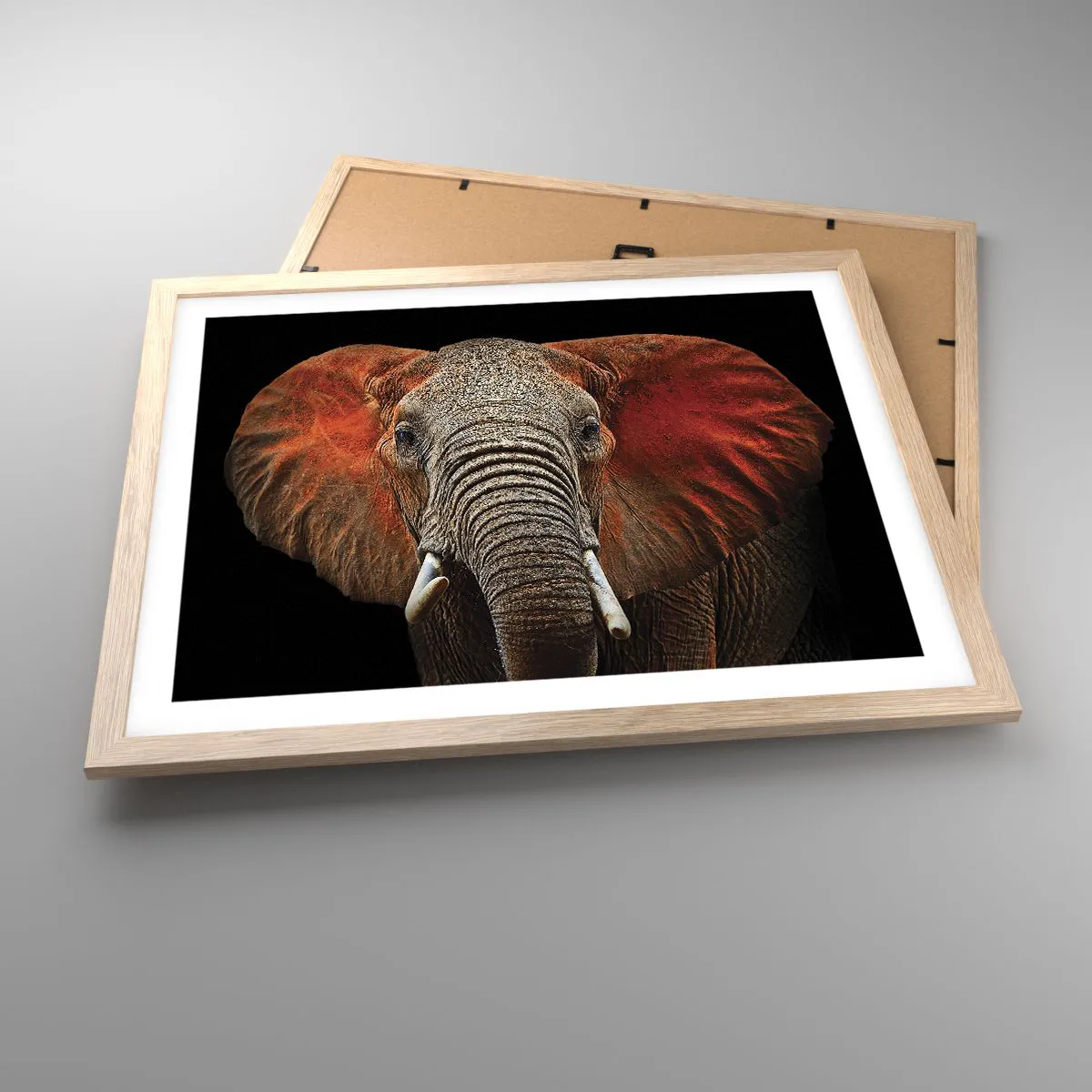 Plakat w ramie jasny dąb - Jestem dziki, a ty? - 50x40 cm