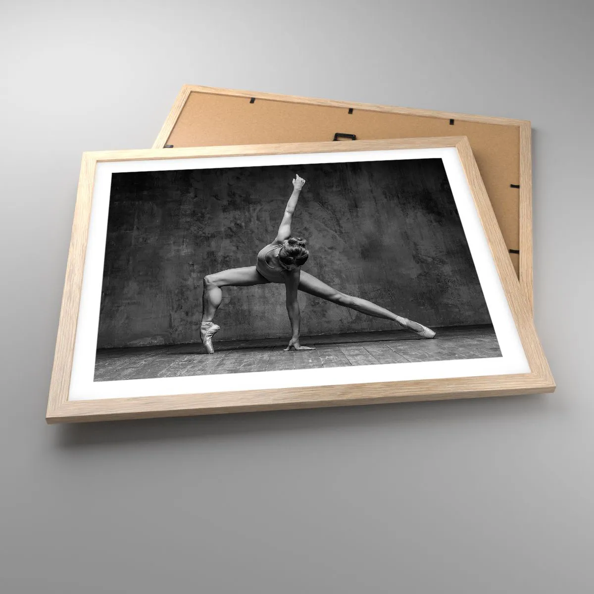 Affiche dans un chêne clair - Poster - Balance idéale - 50x40 cm