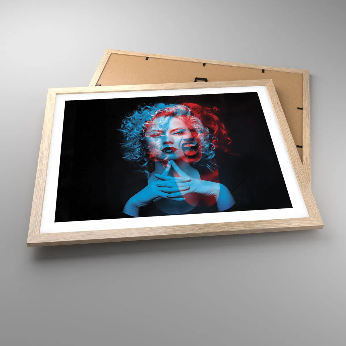 Plakat w ramie jasny dąb - Alter ego - 50x40 cm