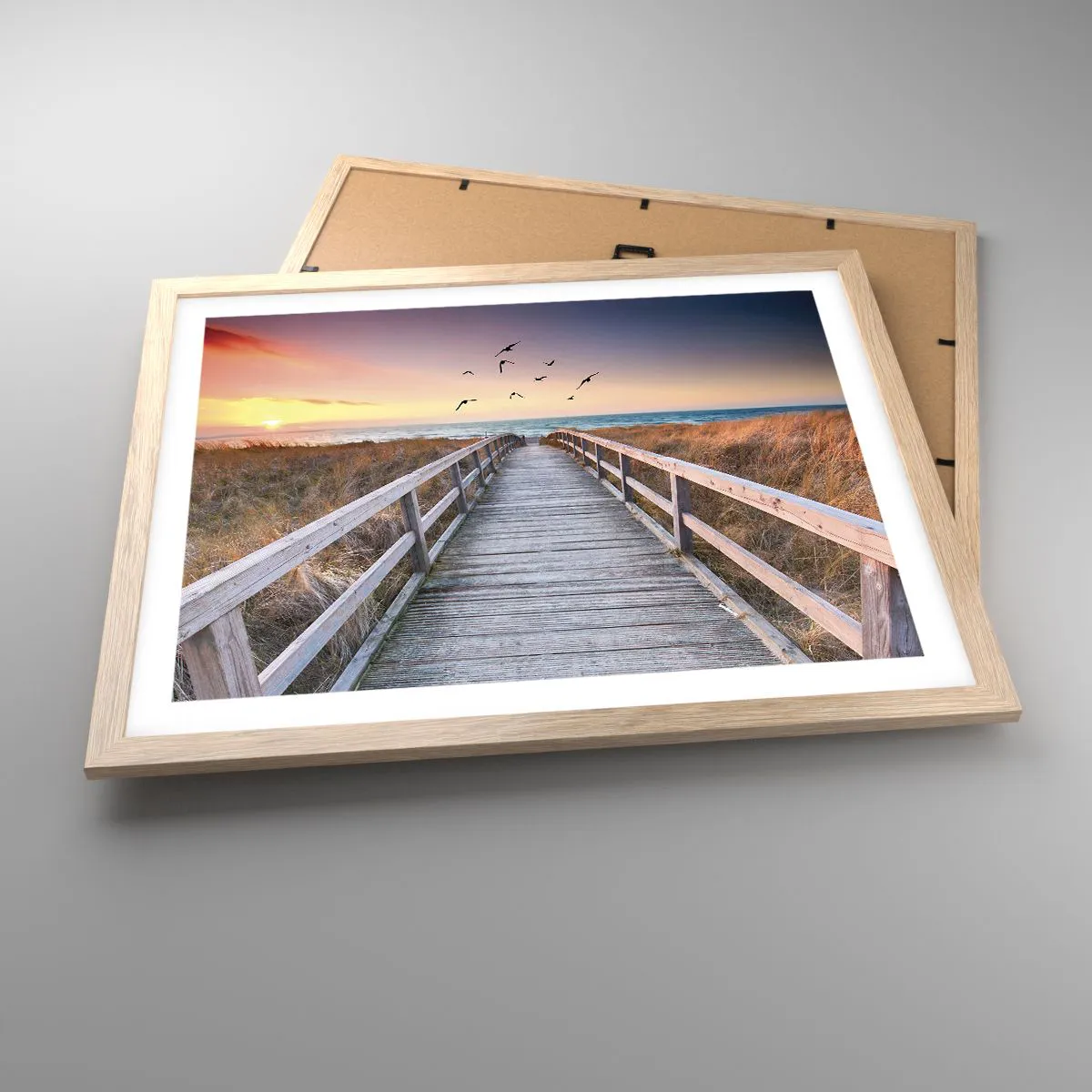 Affiche dans un chêne clair - Poster - Envol des espaces - 50x40 cm