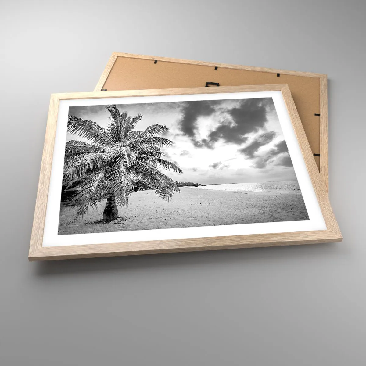 Affiche dans un chêne clair - Poster - Quand tu aspires à la solitude - 50x40 cm