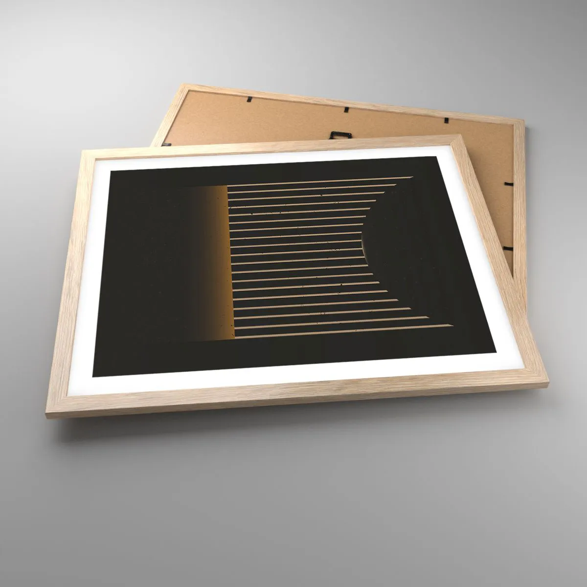 Affisch i ram av ljusek - Utforska mörkret - 50x40 cm