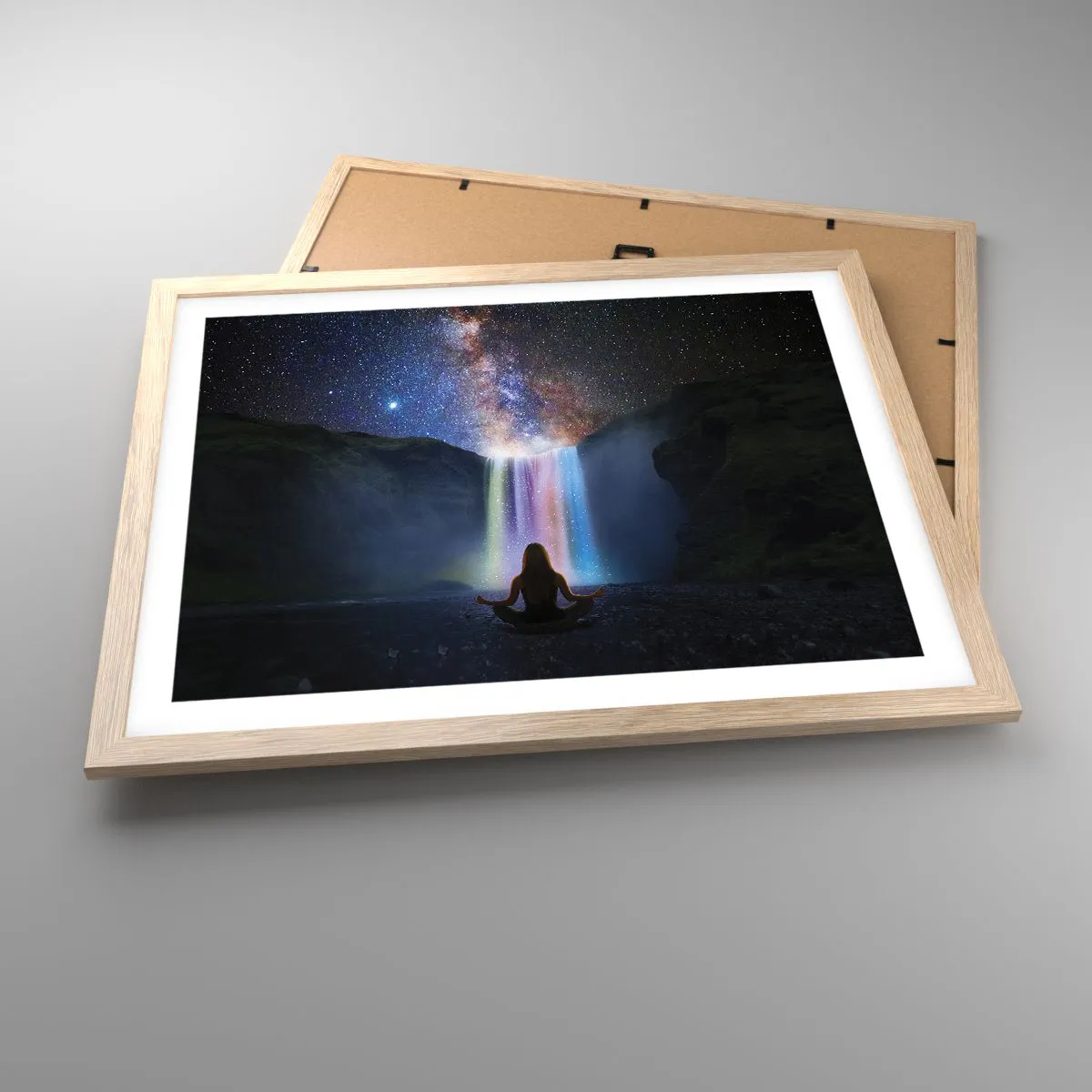 Poster in einem Rahmen aus heller Eiche - Absolute Harmonie - 50x40 cm