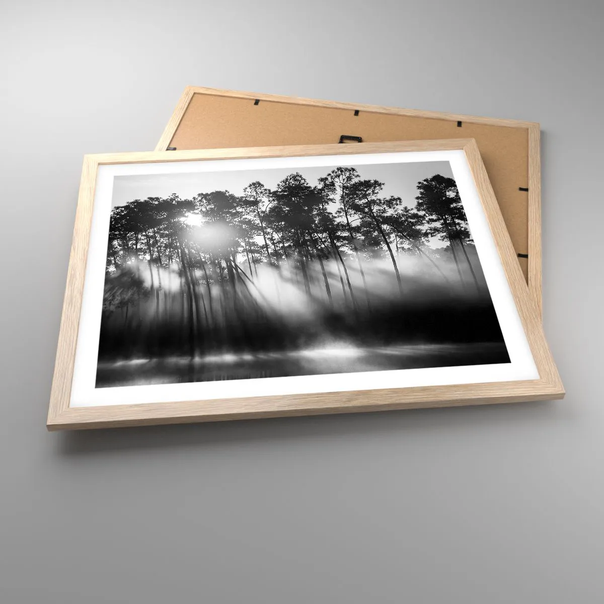 Poszter világos tölgy keretben - Megállíthatatlan nap - 50x40 cm