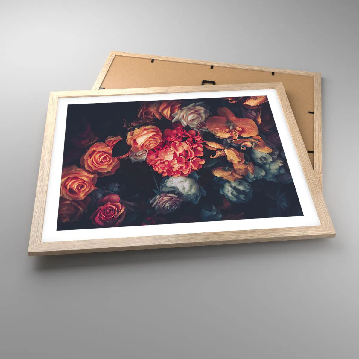 Poster in einem Rahmen aus heller Eiche - Wie bei den holländischen Meistern - 50x40 cm