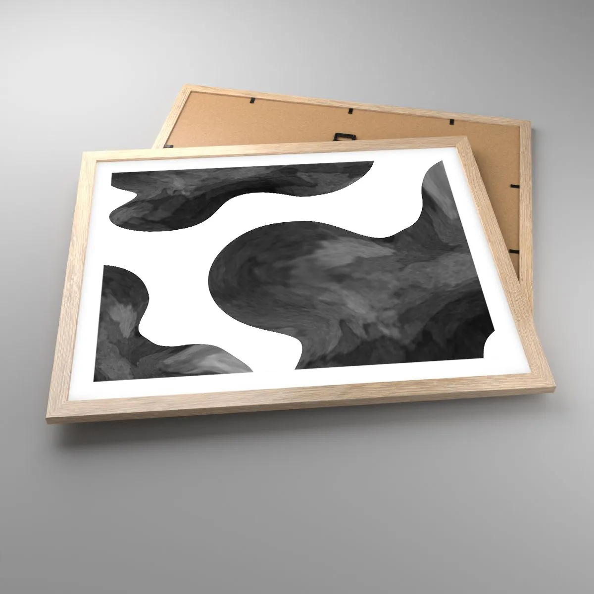 Poszter világos tölgy keretben - A tejút - 50x40 cm