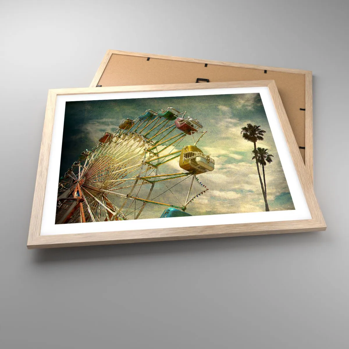 Poster in light oak frame - There Will Be Fun… - 50x40 cm