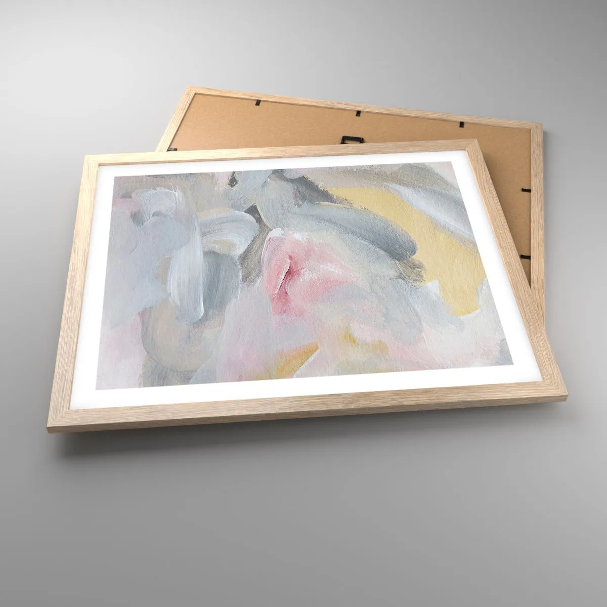 Poszter világos tölgy keretben - Egy pasztell világban - 50x40 cm