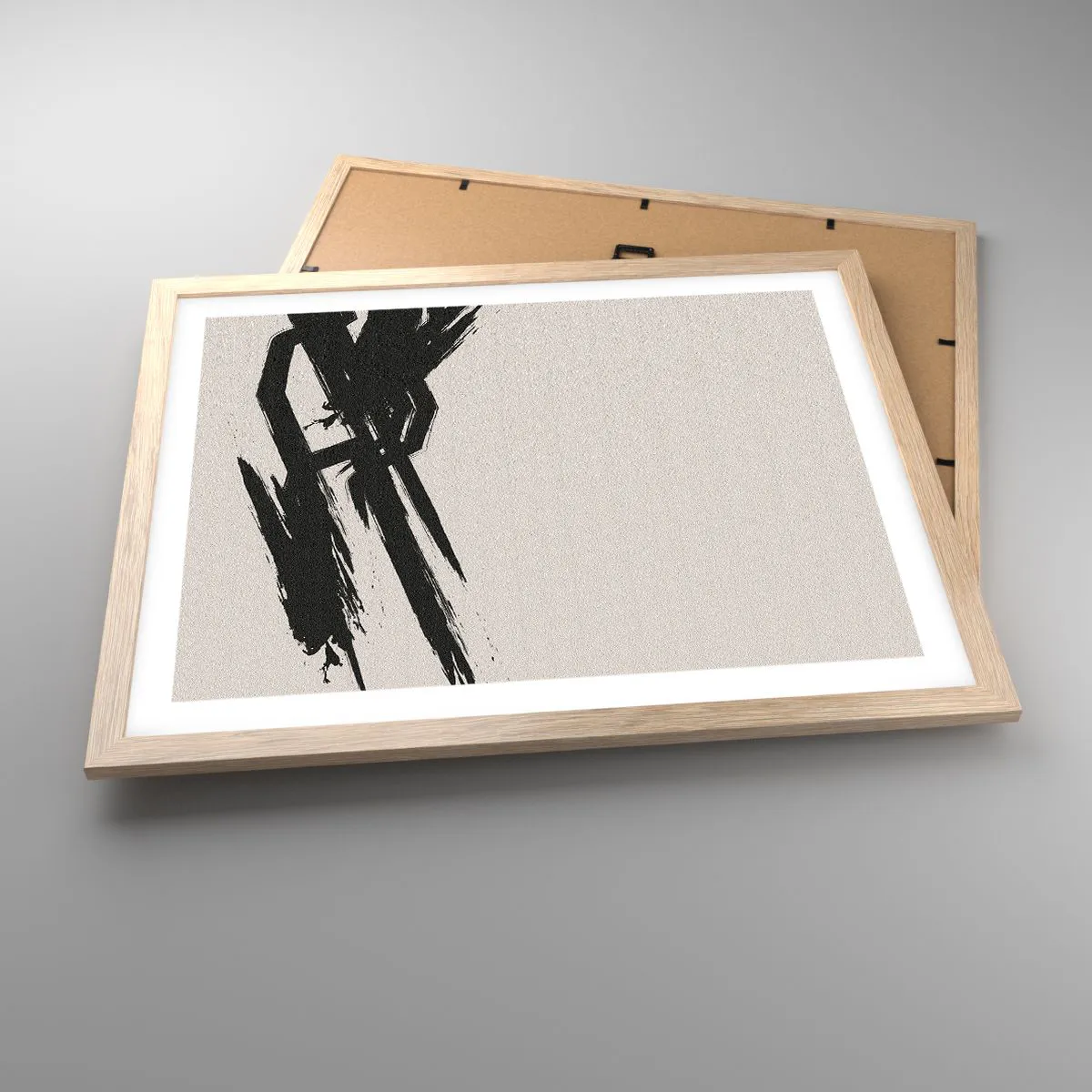 Plakát v rámu světlý dub - Nezastavitelná hybnost - 50x40 cm