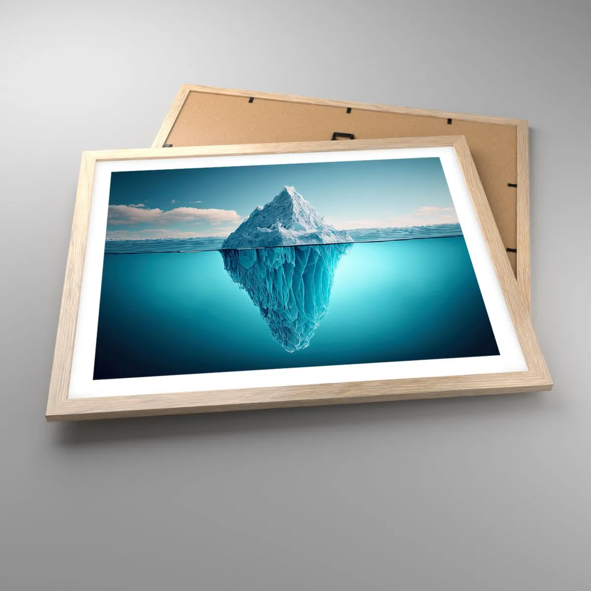 Poszter világos tölgy keretben - A jégkirálynő - 50x40 cm