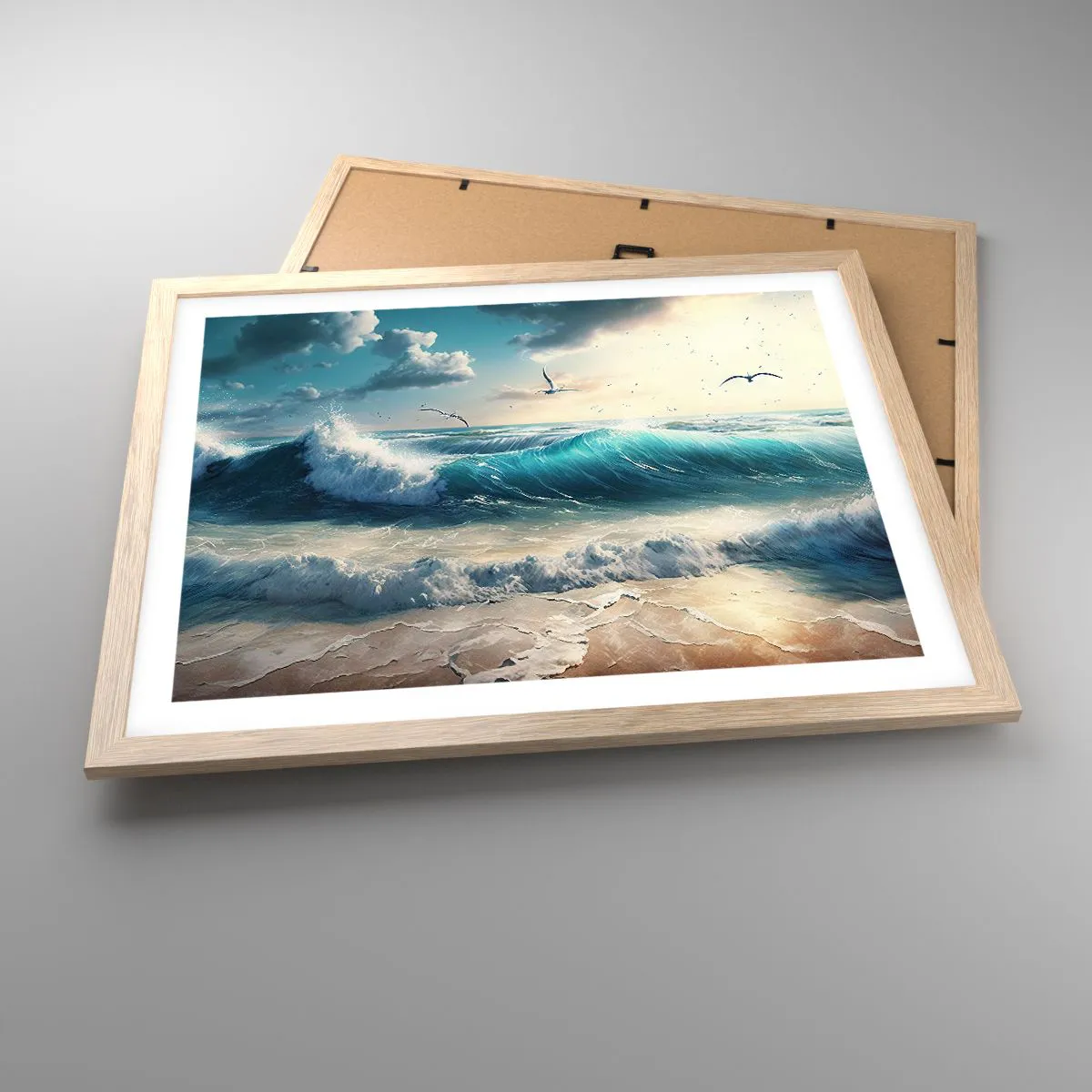Poster in light oak frame - It Hums Especially for You - 50x40 cm