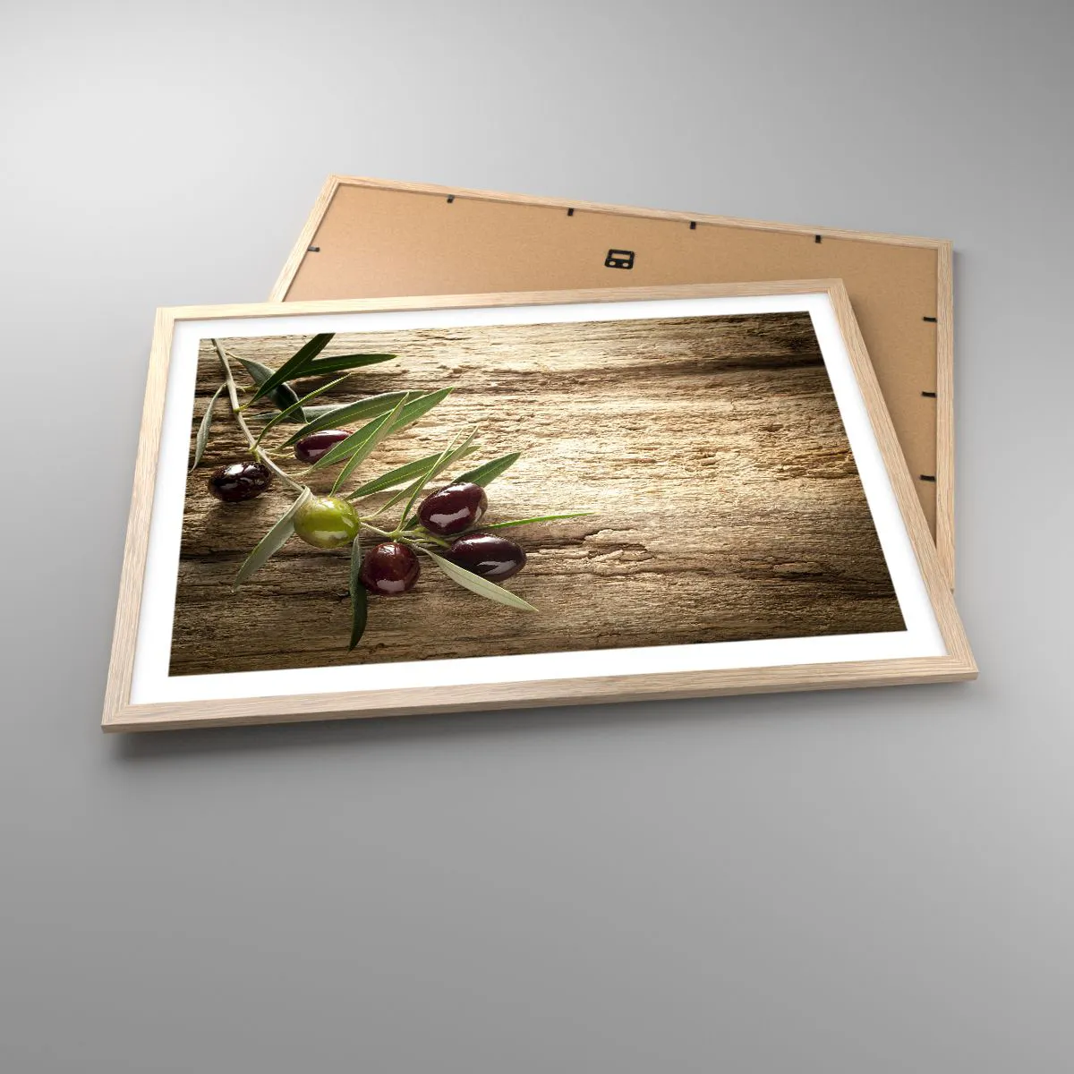 Poster in light oak frame - Straight from Nature - 70x50 cm