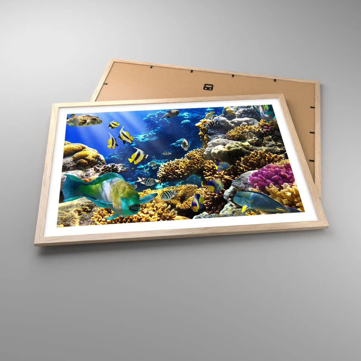 Affisch i ram av ljusek - Hög trafik på sommarleden - 70x50 cm