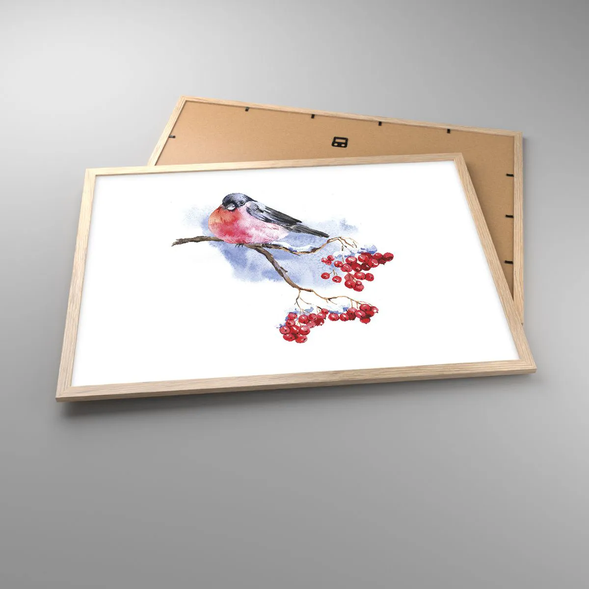 Poster in light oak frame - Winter in Colour - 70x50 cm