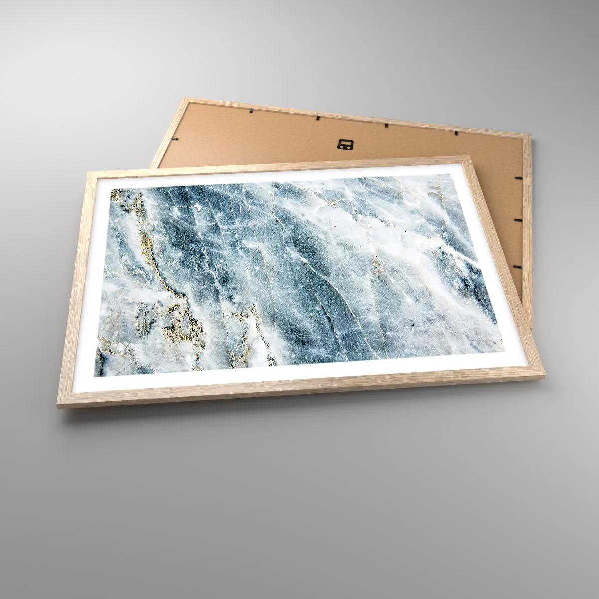 Affisch i ram av ljusek - Isvärld - 70x50 cm