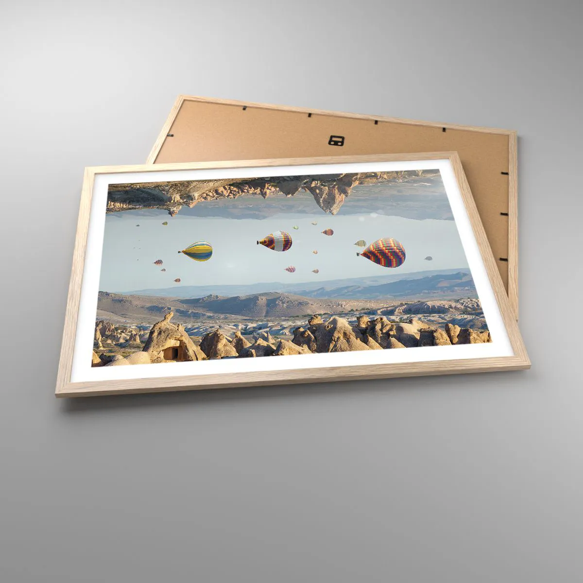 Plakat w ramie jasny dąb - Tu wszystko jest możliwe - 70x50 cm