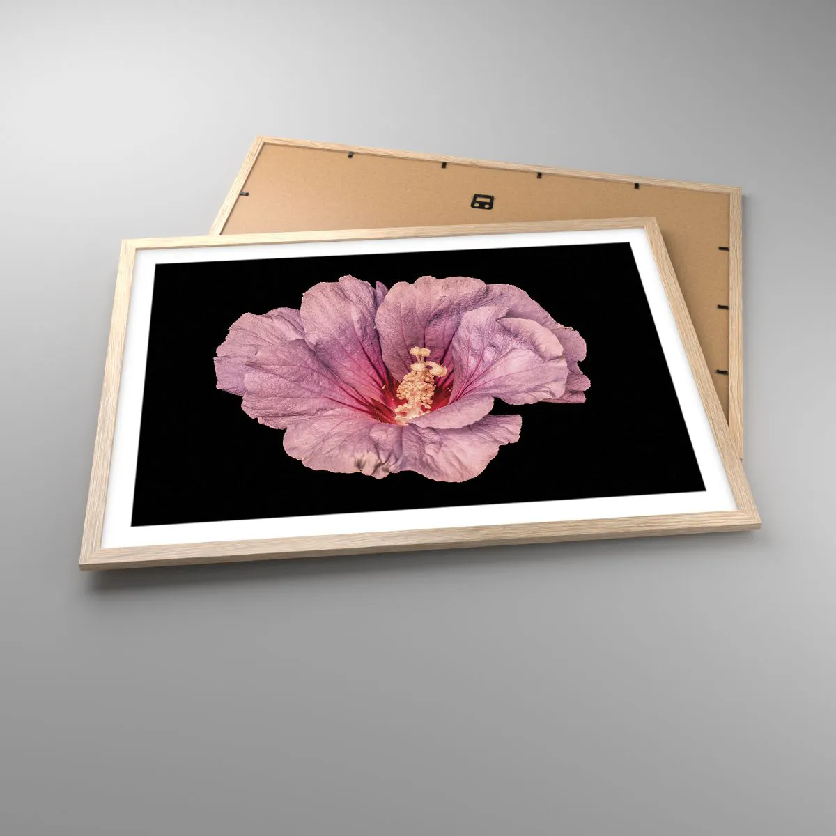 Pôster com moldura de carvalho claro - Direto para o coração - 70x50 cm