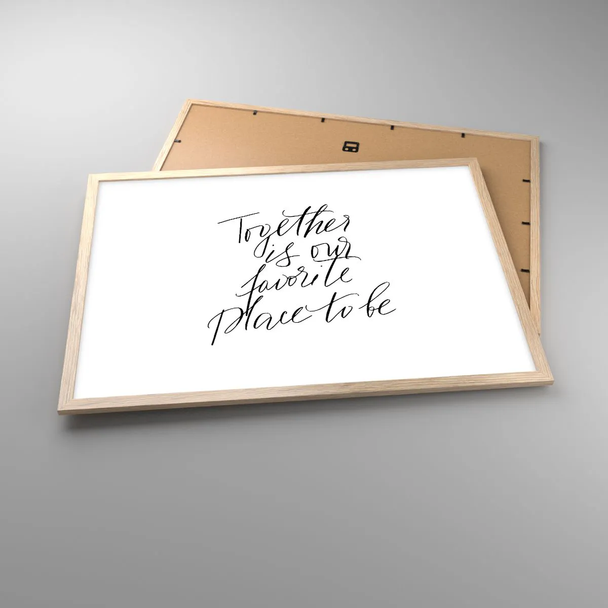 Affiche dans un chêne clair - Poster - Vous aussi vous le sentez? - 70x50 cm