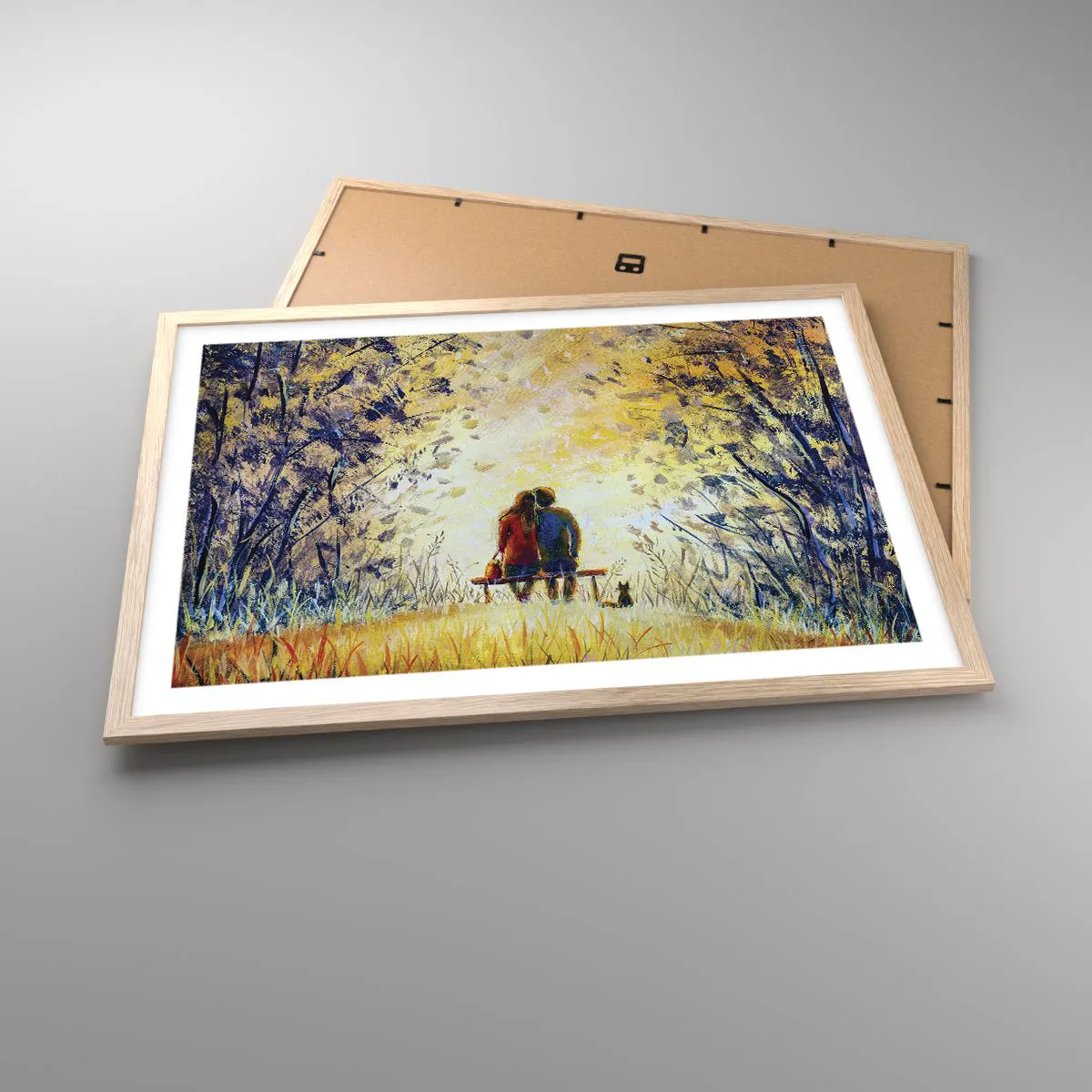 Affiche dans un chêne clair - Poster - Moment magique - 70x50 cm