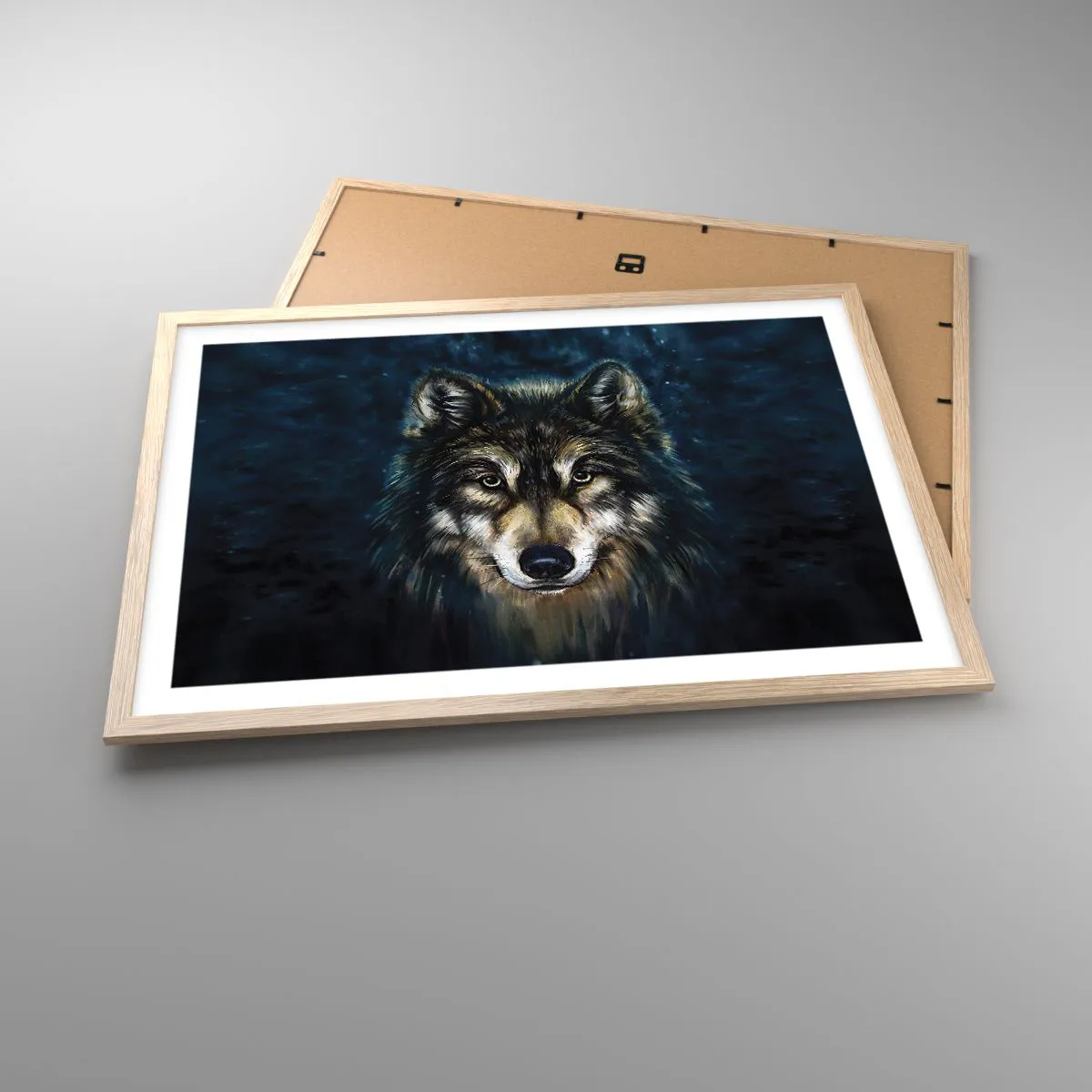 Affiche dans un chêne clair - Poster - Alpha? Et oméga - 70x50 cm