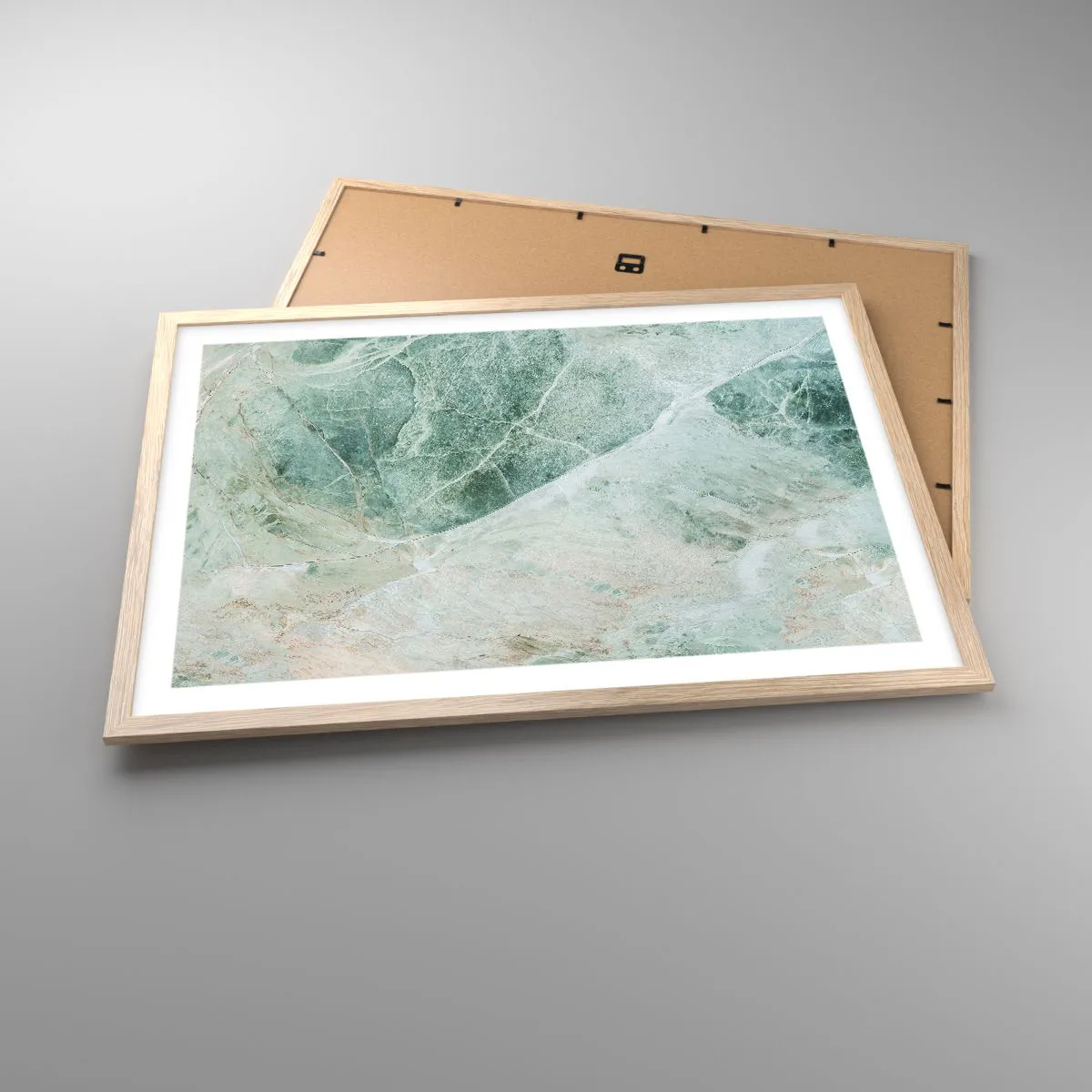 Pôster com moldura de carvalho claro - A nobre frieza da pedra - 70x50 cm