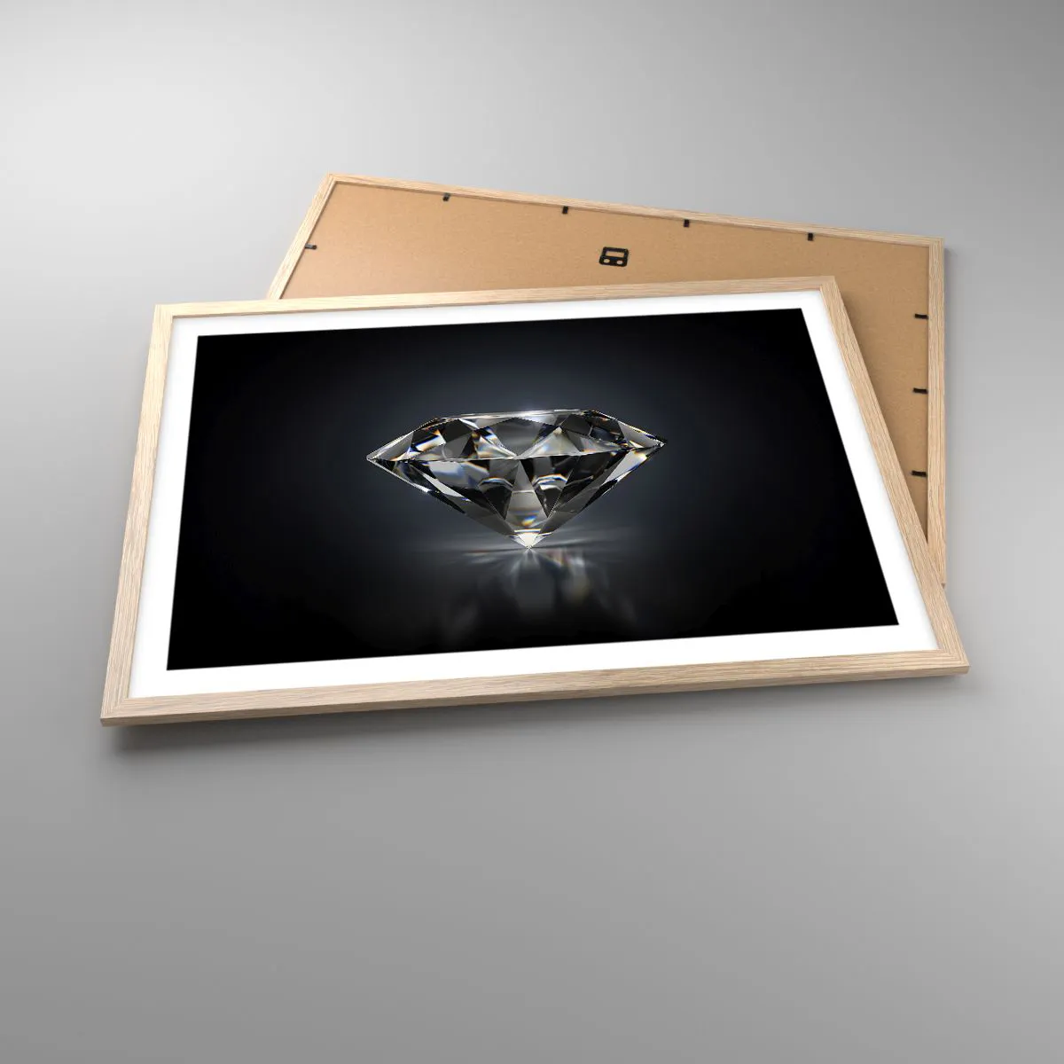 Plakát v rámu světlý dub - Best girls friend - 70x50 cm