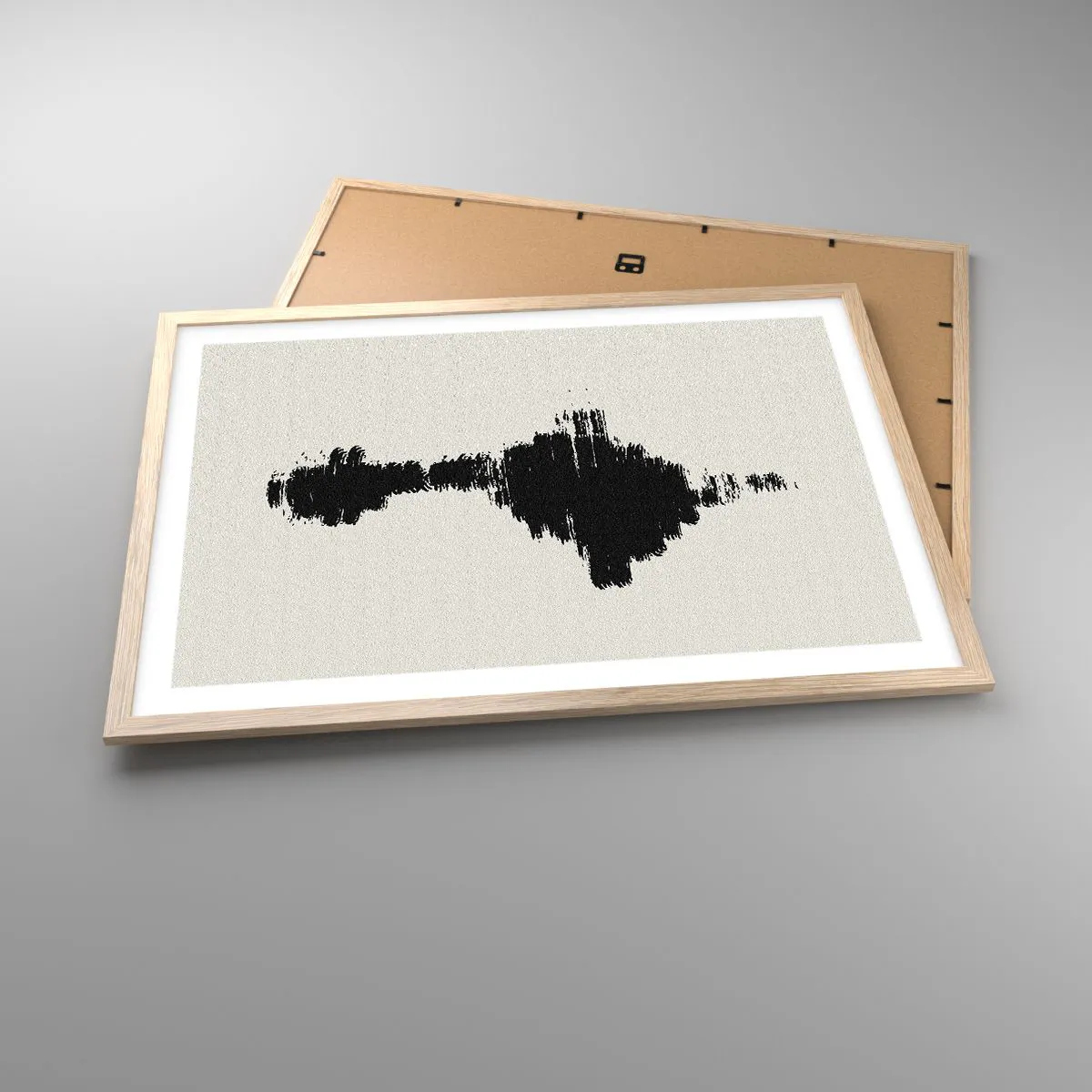 Plakat i ramme af lyst egetræ - Fantasiens vibrationer - 70x50 cm