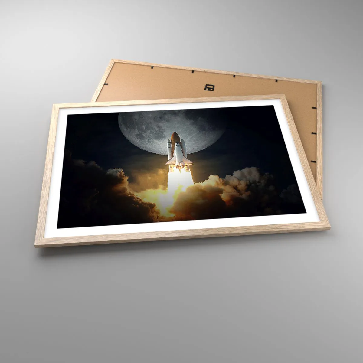 Plakát v rámu světlý dub - Začátek nadpřirozeného dobrodružství - 70x50 cm