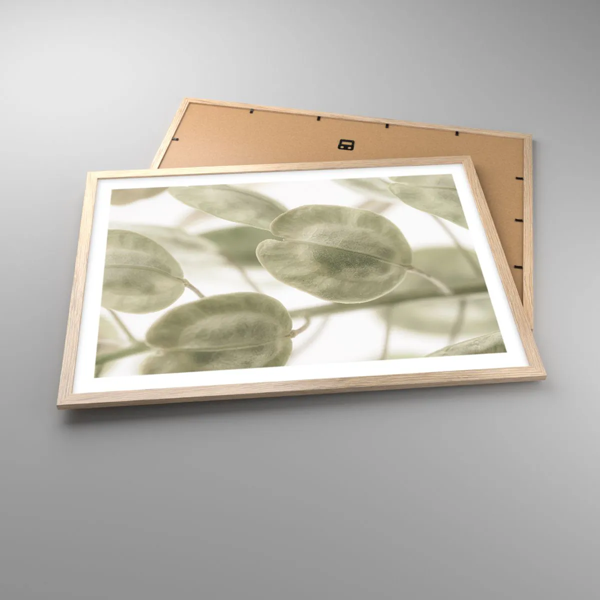 Plakát v rámu světlý dub - Na začátku bylo listí… - 70x50 cm