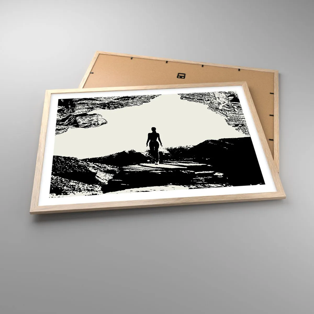 Plakát v rámu světlý dub - Nový pohled - 70x50 cm