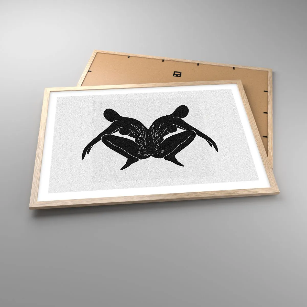 Pôster com moldura de carvalho claro - Uma alma comum - 70x50 cm