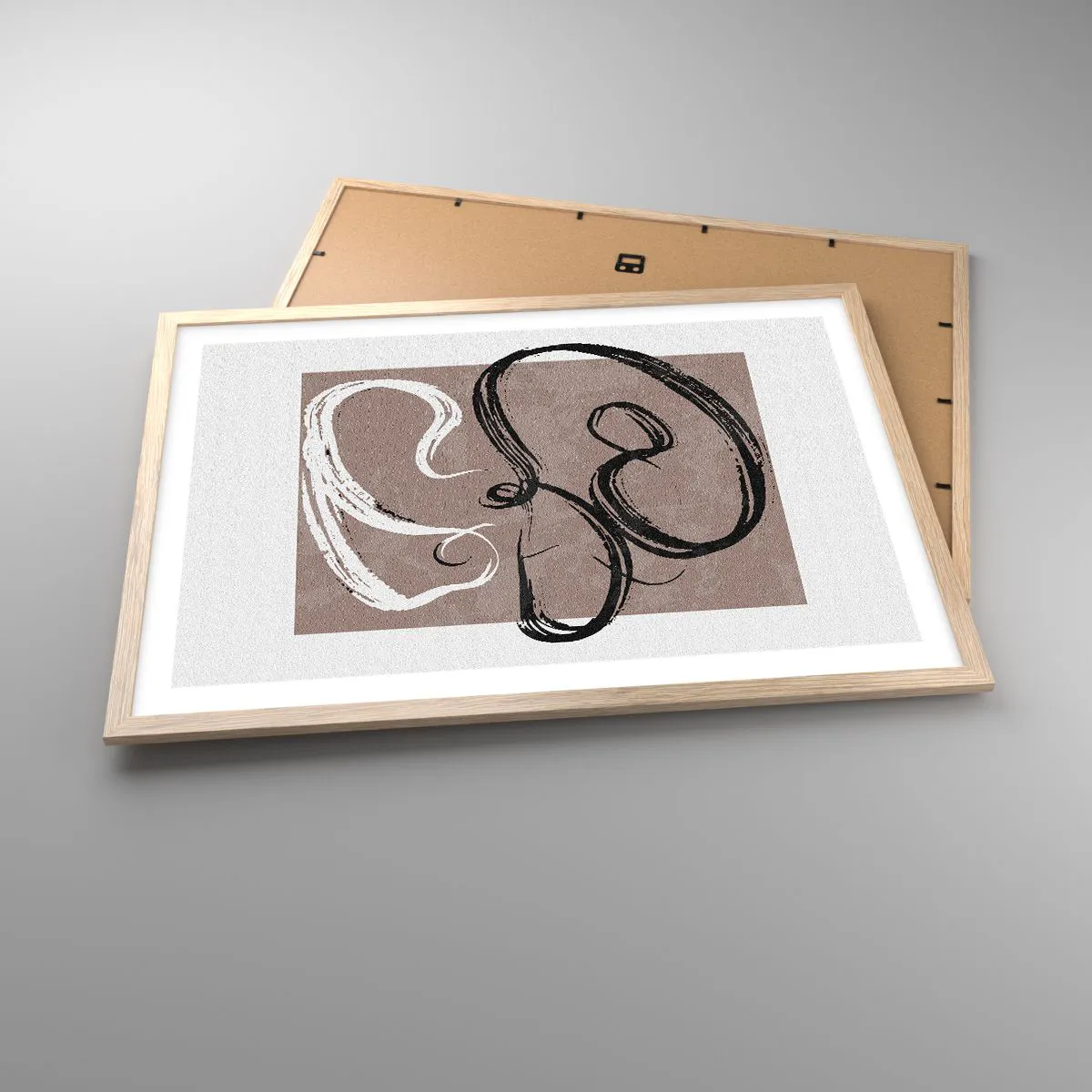 Affisch i ram av ljusek - Komposition - sökande efter fullständighet - 70x50 cm