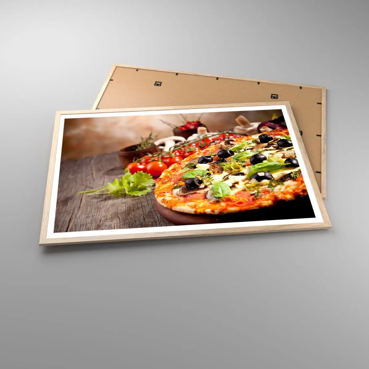 Affiche dans un chêne clair - Poster - Des ingrédients telluriques - 91x61 cm