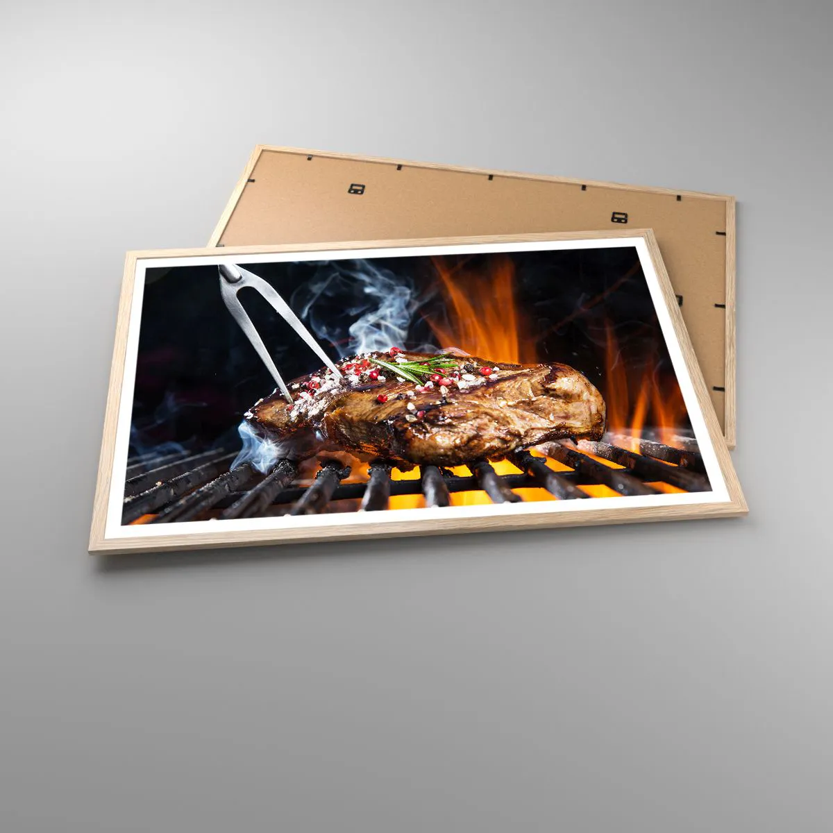 Poszter világos tölgy keretben - Lédús és illatos - 91x61 cm