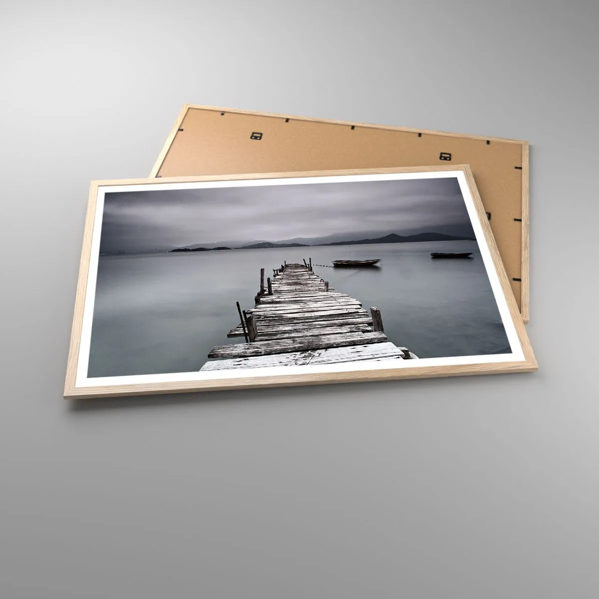 Affiche dans un chêne clair - Poster - Tu peux partir demain - 91x61 cm