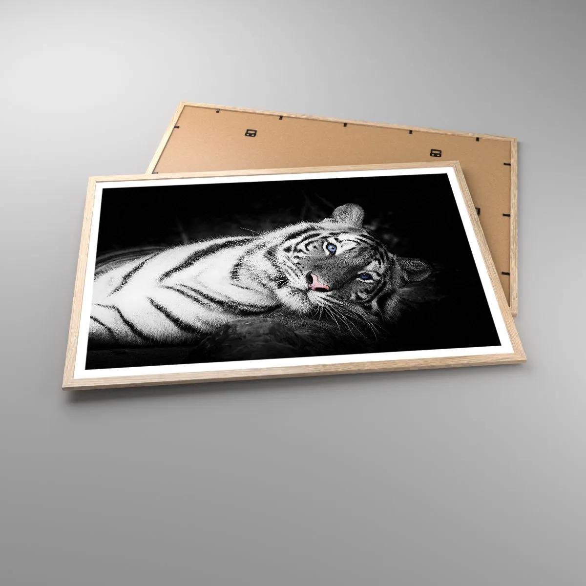 Een poster in een licht eiken lijst - Wildheid en vrede - 91x61 cm