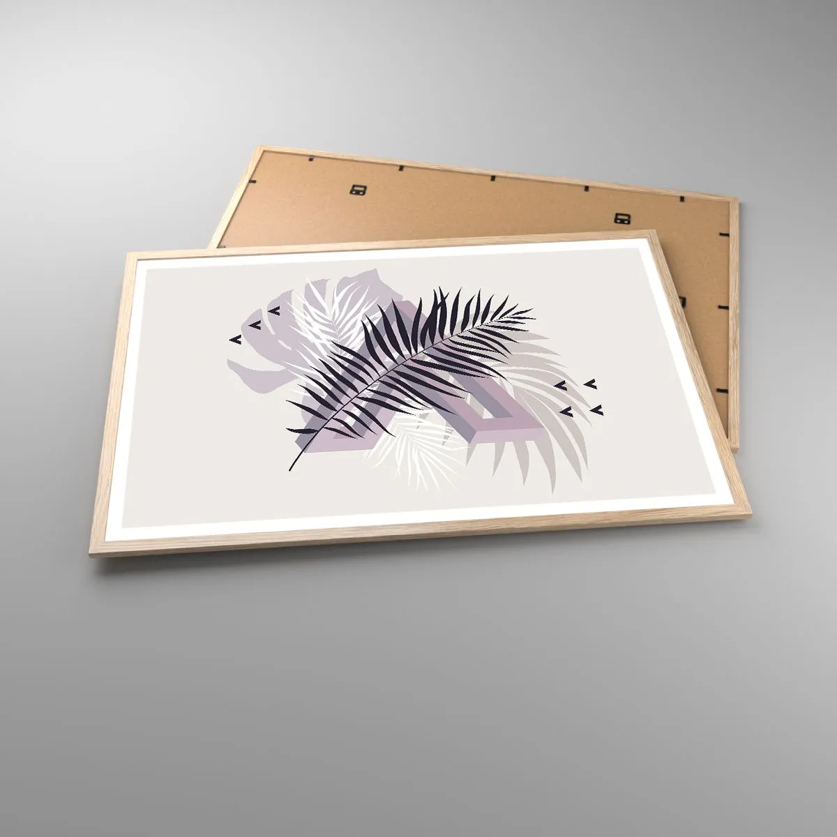 Poster in einem Rahmen aus heller Eiche - Der Schatten des Schattens - 91x61 cm