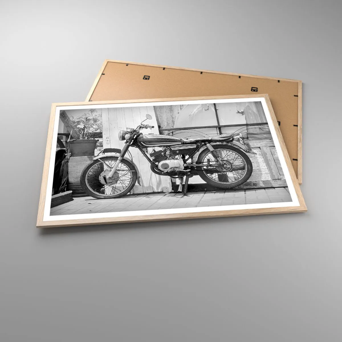 Poszter világos tölgy keretben - Klasszikus mindenek felett - 91x61 cm